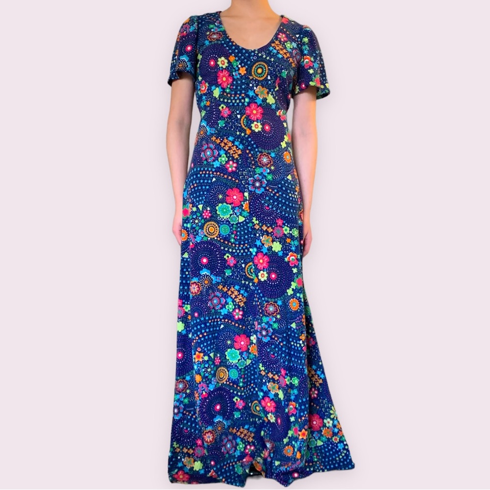 Vintage 60s kaleidoscope dress